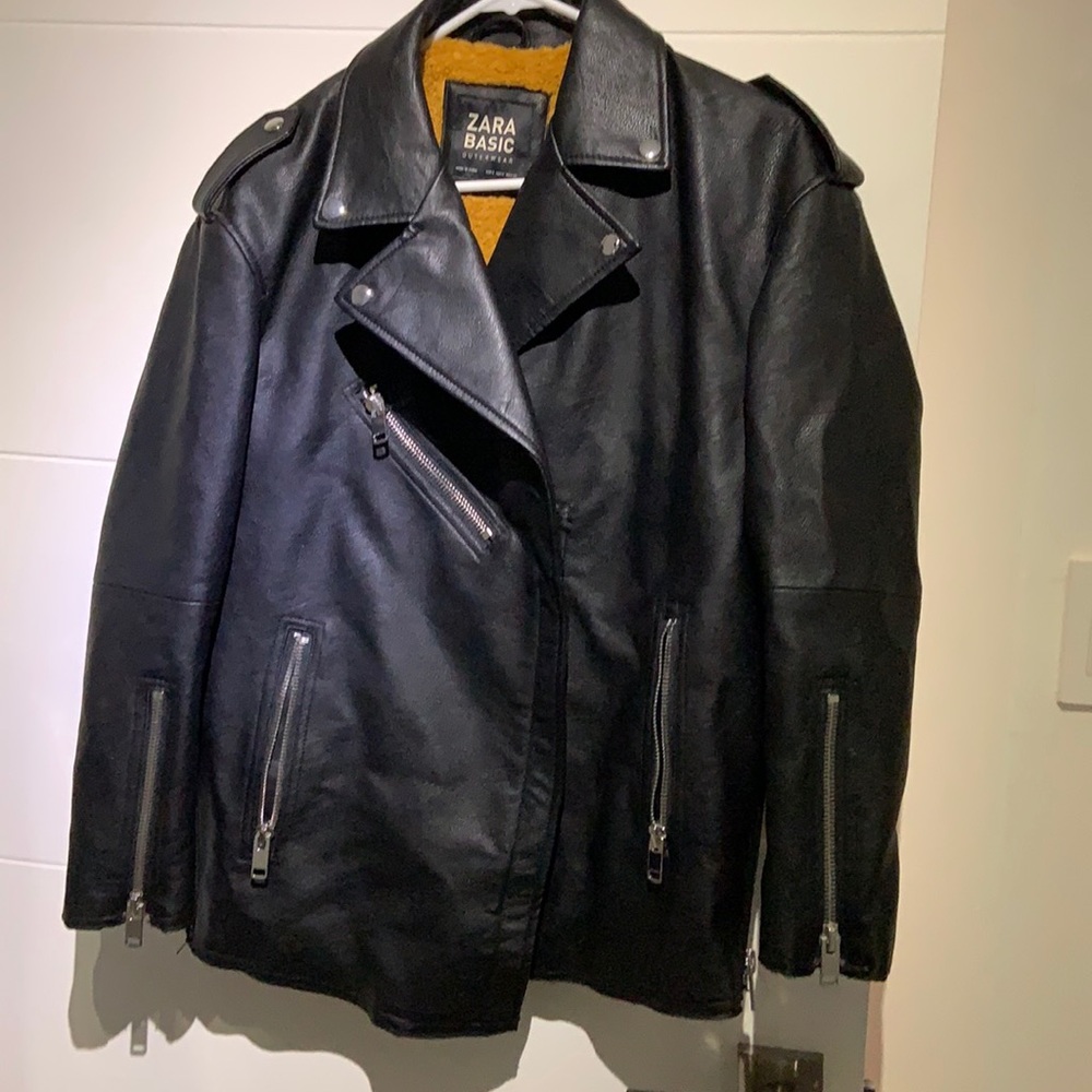 Biker leather jacket, 80’s Style Loose fit